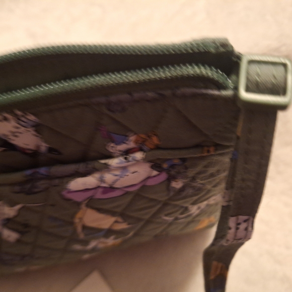 Vera Bradley Quilted Green Crossbody with Animal Motif - Picture 6 of 6